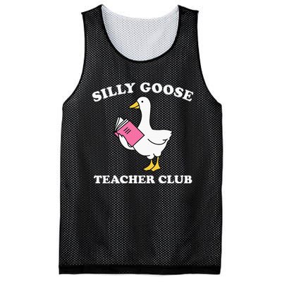 Silly Goose Teacher Club Back To School Teacher Silly Goose Mesh Reversible Basketball Jersey Tank