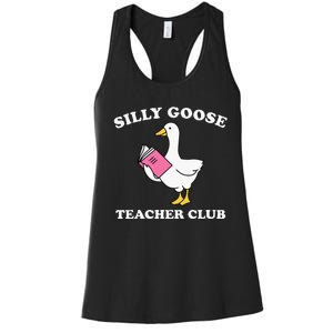 Silly Goose Teacher Club Back To School Teacher Silly Goose Women's Racerback Tank