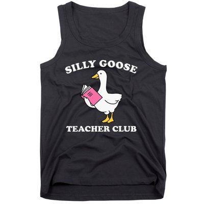 Silly Goose Teacher Club Back To School Teacher Silly Goose Tank Top