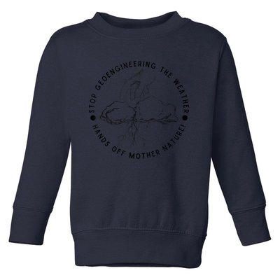 Stop Geoengineering The Weather Antigovernment Toddler Sweatshirt