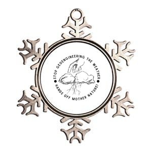 Stop Geoengineering The Weather Antigovernment Metallic Star Ornament