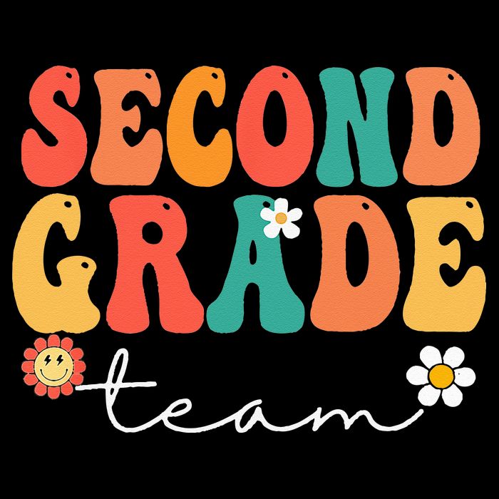 Second Grade Team Retro Groovy Vintage First Day Of School Performance Shirt