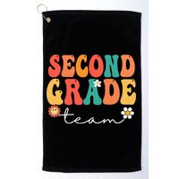Second Grade Team Retro Groovy Vintage First Day Of School Golf Towel