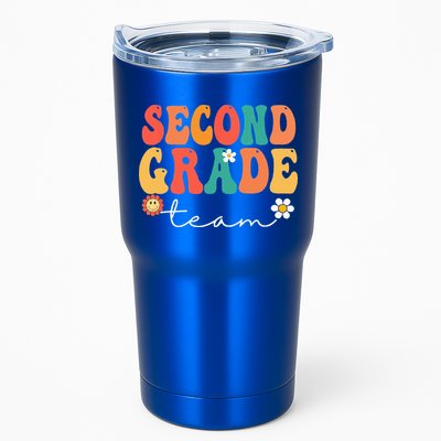 Second Grade Team Retro Groovy Vintage First Day Of School Tumbler