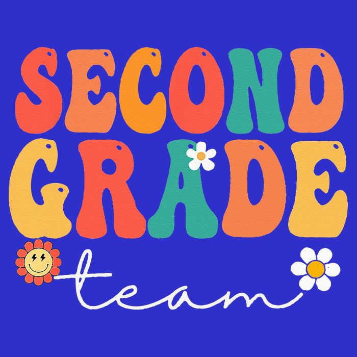 Second Grade Team Retro Groovy Vintage First Day Of School Tank Top