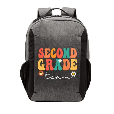 Second Grade Team Retro Groovy Vintage First Day Of School Vector Backpack