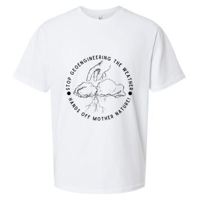 Stop Geoengineering The Weather Anti Government Sueded Cloud Jersey T-Shirt