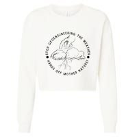 Stop Geoengineering The Weather Anti Government Cropped Pullover Crew