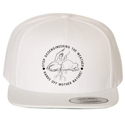 Stop Geoengineering The Weather Anti Government Wool Snapback Cap
