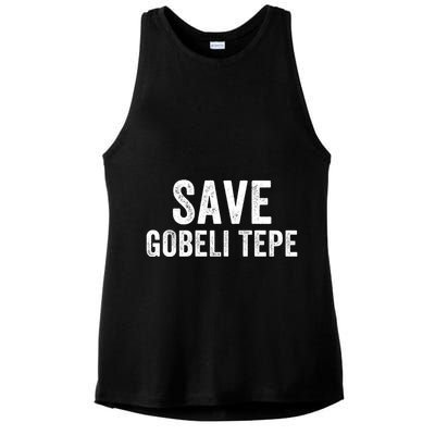 Save Gobekli Tepe Worlds First Temple Rise Of Civilization Megalith Archaeology Ladies PosiCharge Tri-Blend Wicking Tank
