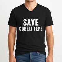 Save Gobekli Tepe Worlds First Temple Rise Of Civilization Megalith Archaeology V-Neck T-Shirt