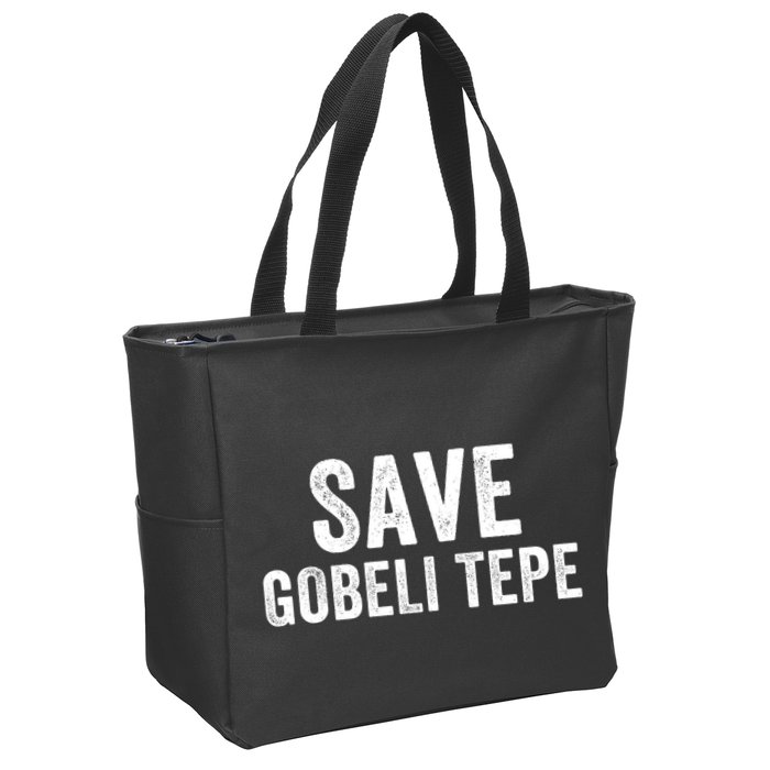 Save Gobekli Tepe Worlds First Temple Rise Of Civilization Megalith Archaeology Zip Tote Bag