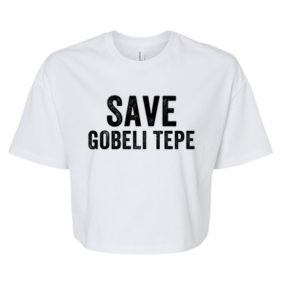 Save Gobekli Tepe Worlds First Temple Rise Of Civilization Megalith Archaeology Bella+Canvas Jersey Crop Tee