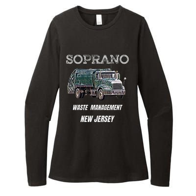 Soprano Garbage Truck Waste Management Womens CVC Long Sleeve Shirt