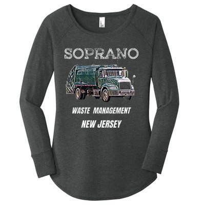 Soprano Garbage Truck Waste Management Women's Perfect Tri Tunic Long Sleeve Shirt