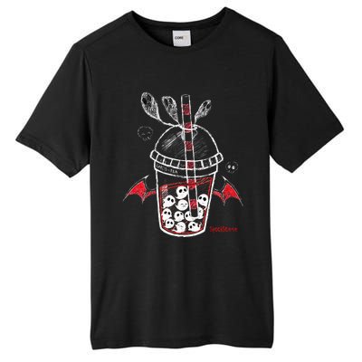 Spookscene Ghos Tea Spooky Boba Emo Goth Alt Red Tall Fusion ChromaSoft Performance T-Shirt