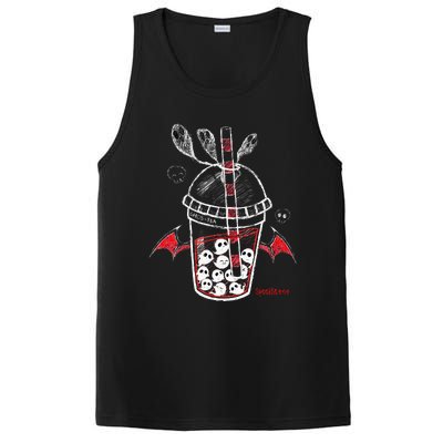 Spookscene Ghos Tea Spooky Boba Emo Goth Alt Red PosiCharge Competitor Tank