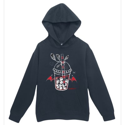 Spookscene Ghos Tea Spooky Boba Emo Goth Alt Red Urban Pullover Hoodie