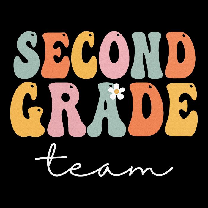 Second Grade Team Retro Groovy Vintage First Day Of School T-Shirt