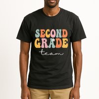 Second Grade Team Retro Groovy Vintage First Day Of School Tall T-Shirt
