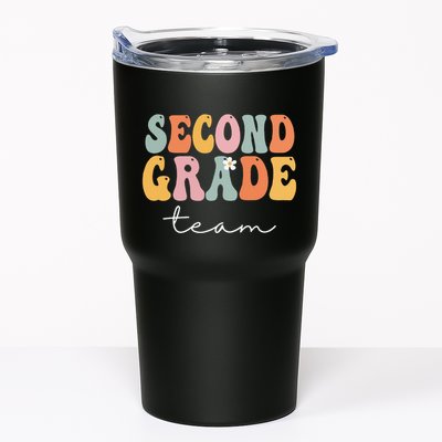 Second Grade Team Retro Groovy Vintage First Day Of School Tumbler