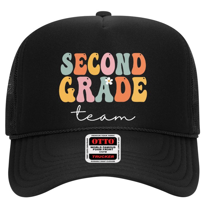 Second Grade Team Retro Groovy Vintage First Day Of School Hat