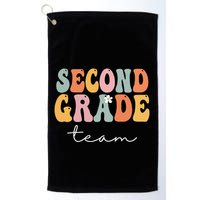 Second Grade Team Retro Groovy Vintage First Day Of School Golf Towel