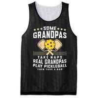 Some Grandpas Take Naps Real Grandpas Play Pickleball Then Take A Nap Mesh Reversible Basketball Jersey Tank