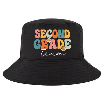 Second Grade Team Retro Groovy Back To School 2nd Grade Cool Comfort Performance Bucket Hat