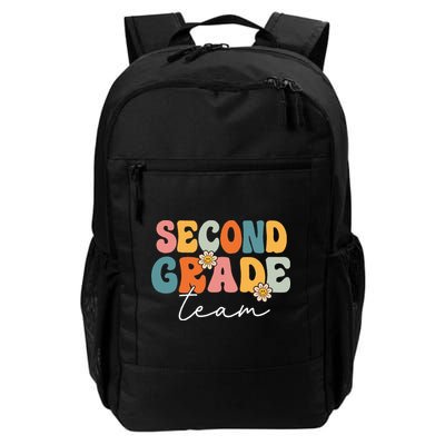 Second Grade Team Retro Groovy Back To School 2nd Grade Backpack