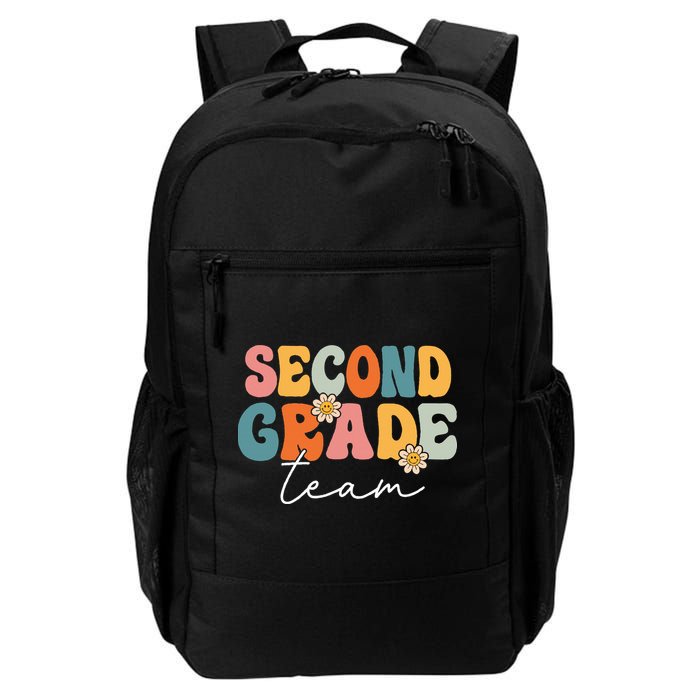 Second Grade Team Retro Groovy Back To School 2nd Grade Backpack