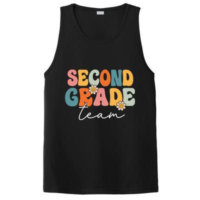 Second Grade Team Retro Groovy Back To School 2nd Grade PosiCharge Competitor Tank