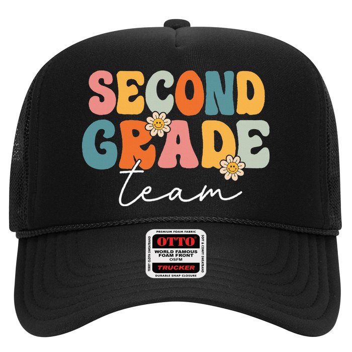 Second Grade Team Retro Groovy Back To School 2nd Grade Hat