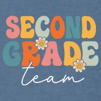 Second Grade Team Retro Groovy Back To School 2nd Grade Garment-Dyed Sweatshirt