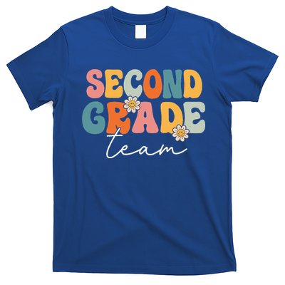 Second Grade Team Retro Groovy Back To School 2nd Grade T-Shirt