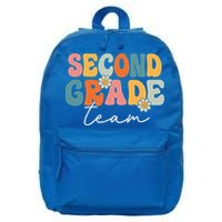 Second Grade Team Retro Groovy Back To School 2nd Grade 16 in Basic Backpack