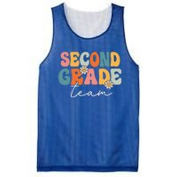 Second Grade Team Retro Groovy Back To School 2nd Grade Mesh Reversible Basketball Jersey Tank