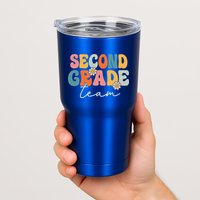 Second Grade Team Retro Groovy Back To School 2nd Grade Tumbler
