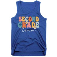 Second Grade Team Retro Groovy Back To School 2nd Grade Tank Top