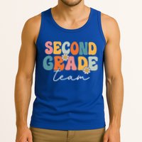 Second Grade Team Retro Groovy Back To School 2nd Grade Tank Top