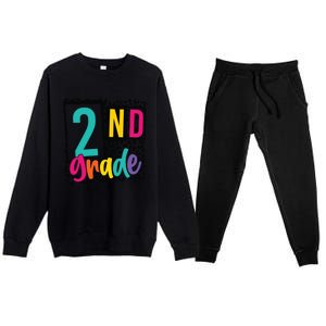 Second Grade Teacher Team 2Nd Grade Squad Gift Premium Crewneck Sweatsuit Set