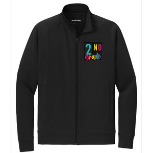 Second Grade Teacher Team 2Nd Grade Squad Gift Stretch Full-Zip Cadet Jacket