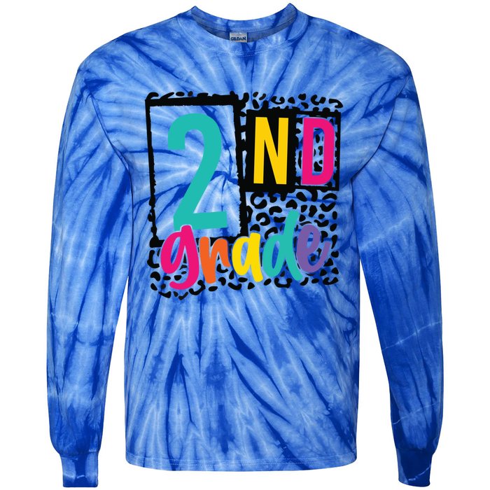 Second Grade Teacher Team 2Nd Grade Squad Gift Tie-Dye Long Sleeve Shirt