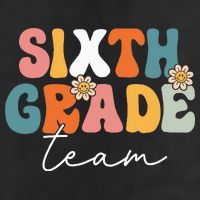Sixth Grade Team Retro Groovy Back To School 6th Grade Cool Comfort Performance Bucket Hat