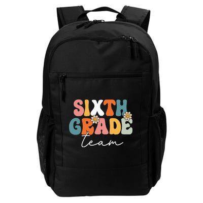 Sixth Grade Team Retro Groovy Back To School 6th Grade Backpack