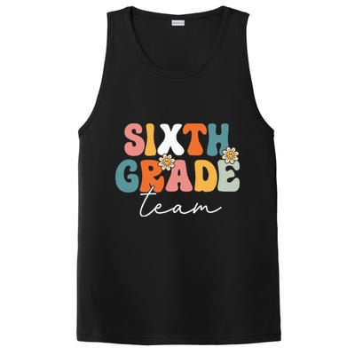 Sixth Grade Team Retro Groovy Back To School 6th Grade PosiCharge Competitor Tank
