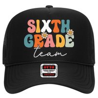 Sixth Grade Team Retro Groovy Back To School 6th Grade Hat