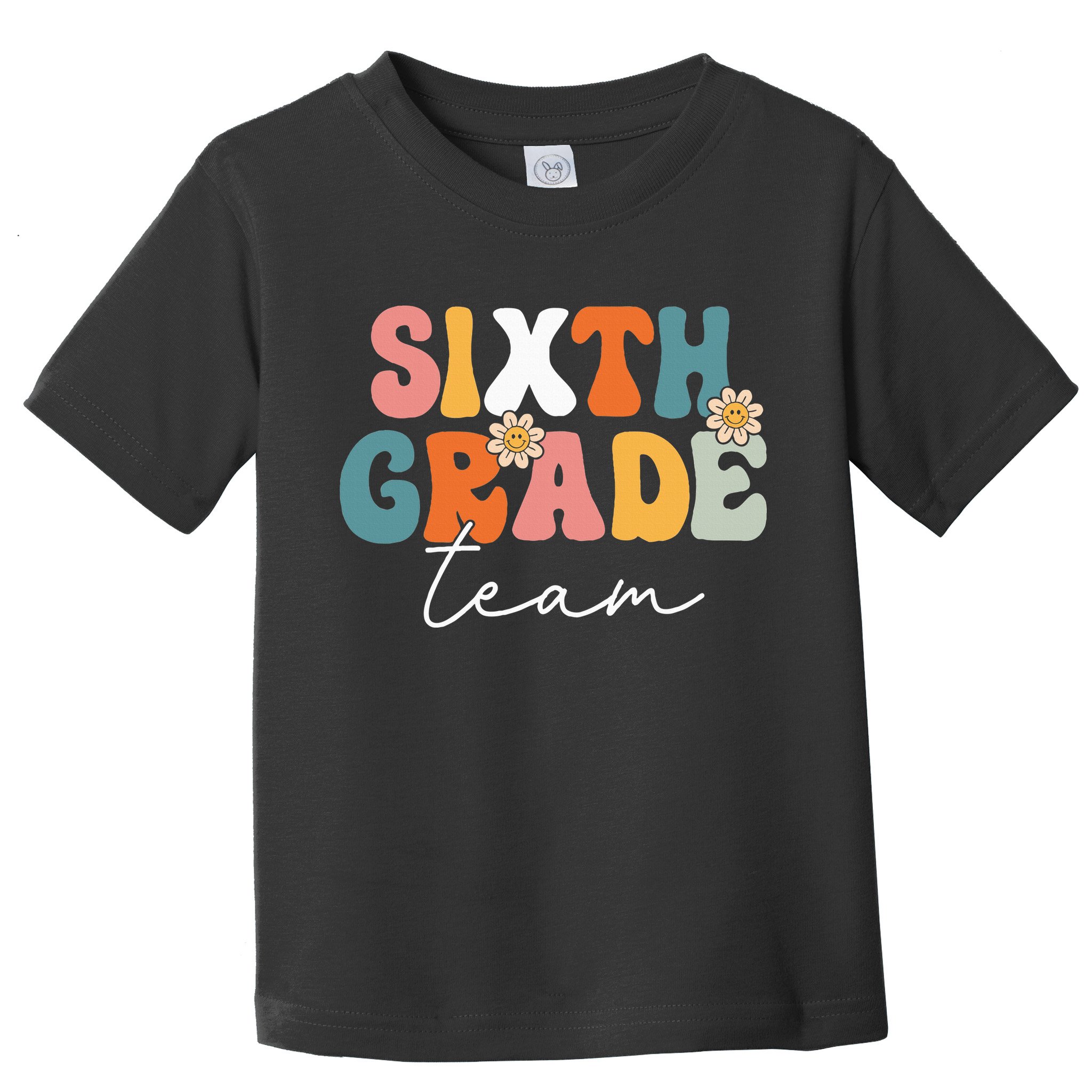 Sixth Grade Team Retro Groovy Back To School 6th Grade Toddler T-Shirt