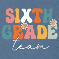 Sixth Grade Team Retro Groovy Back To School 6th Grade Garment-Dyed Sweatshirt