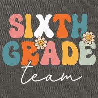 Sixth Grade Team Retro Groovy Back To School 6th Grade Cotton Canvas Backpack